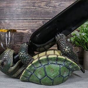 Ebros Gift Drunken Coastal Sea Turtle Tortoise Wine Bottle Holder Caddy Figurine As Home Kitchen Wine Cellar Decorative Storage Organizer Wild Aquatic Animals Turtles Terrapins Tortoises Decor