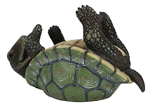 Ebros Gift Drunken Coastal Sea Turtle Tortoise Wine Bottle Holder Caddy Figurine As Home Kitchen Wine Cellar Decorative Storage Organizer Wild Aquatic Animals Turtles Terrapins Tortoises Decor