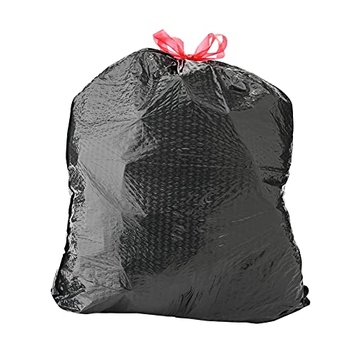 Amazon Basics Flextra Multipurpose Drawstring Trash Bags, 30 Gallon, 50 Count