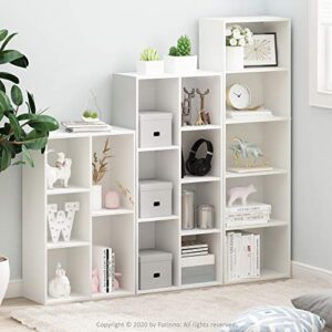 Furinno Luder Bookcase / Book / Storage , 5-Tier, White