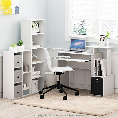 Furinno Luder Bookcase / Book / Storage , 5-Tier, White