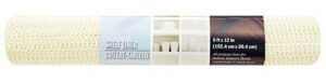 non-skid grip shelf liner drawer and cabinet shelves non-slip liner 12″ x 60″ white