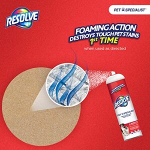 Resolve Pet Specialist Heavy Traffic Foam, Carpet Cleaner, 2 packs of 22oz