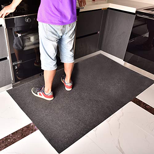 Under The Sink Mat for Cabinet,Drawer,Kitchen Tray Drip,Cabinet Liner,Absorbent Fabric Layer,Anti-Slip Waterproof Layer,Reusable,Washable(36inches X 30inches)