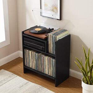 Crosley Furniture Portland Turntable Stand, Black