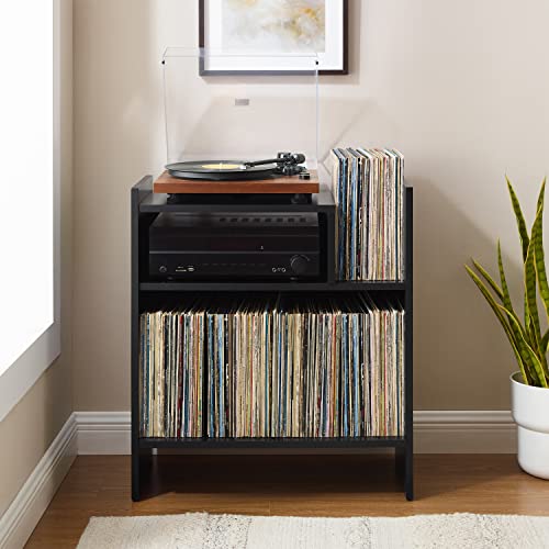 Crosley Furniture Portland Turntable Stand, Black