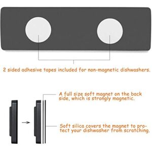 Dishwasher Magnet Clean Dirty Sign Shutter Only Changes When You Push It Non-Scratching Strong Magnet or 3M Adhesive Options Indicator Tells Whether Dishes are Clean or Dirty (Silver)