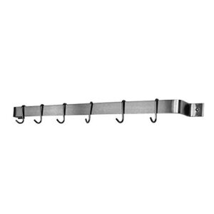 enclume, stainless steel handcrafted 30″ easy mount utensil bar wall rack