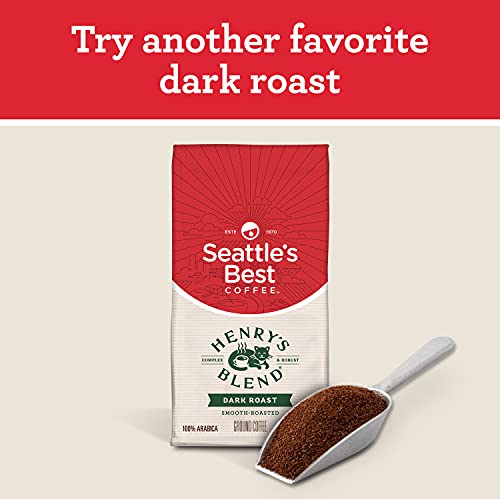 Seattle's Best Coffee Post Alley Blend Dark Roast Ground Coffee | 12 Ounce Bags (Pack of 3)