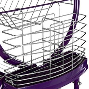 Premier Housewares 2-Tier Dish Drainer - Purple