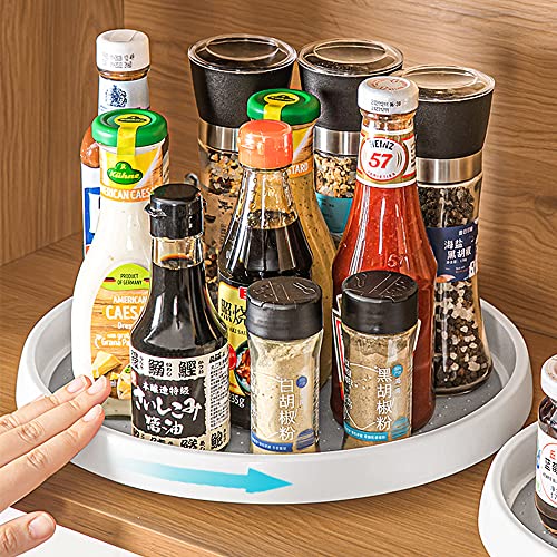 So Nice Lazy Susan Organizer for Cabinet,Large 12 inch Lazy Susan Turntable for Kitchen Cabinet Table Refrigerator Spice Rack Pantry