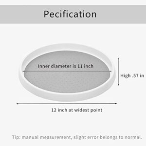 So Nice Lazy Susan Organizer for Cabinet,Large 12 inch Lazy Susan Turntable for Kitchen Cabinet Table Refrigerator Spice Rack Pantry