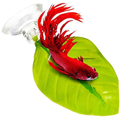 Airlove Betta Bed Leaf Hammock for Betta Fish, Lightweight and Realistic Resting Spot, No BPA, Practical, Comfortable and Safe