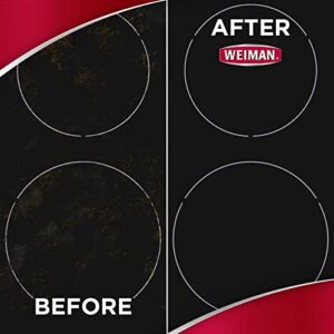 Weiman Cooktop and Stove Top Cleaner Kit - Glass Cook Top Cleaner and Polish 10 oz. Scrubbing Pad, Cleaning Tool, Razor, Scraper