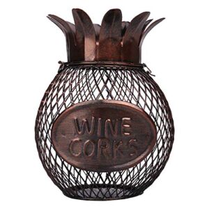 too-arts pineapple wine cork container handcrafts art work (type1)
