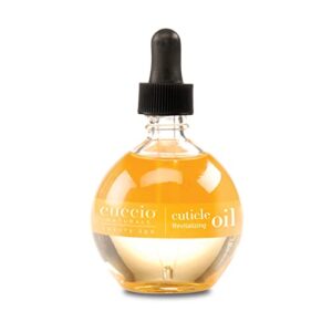 cuccio naturale revitalizing- hydrating oil for repaired cuticles overnight – remedy for damaged skin and thin nails – paraben /cruelty-free formula – milk and honey – 2.5 oz