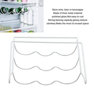 Fridge Wine Holder, Thickened Metal Material, Strong Bearing Capacity, Convenient and Practical, Wine Rack Storage Organizer for Kitchen Countertop for Wine, Beer, Water