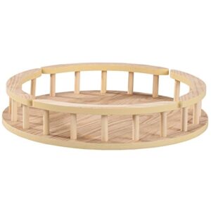 wood lazy susan turntable, 16-inch diameter