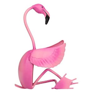 Too-arts Flamingo Wine Holder Wine Shelf Metal Sculpture Home Crafts Decoration