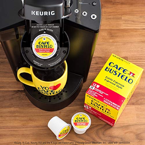 Café Bustelo Espresso Style Dark Roast Coffee, 72 Keurig K-Cup Pods