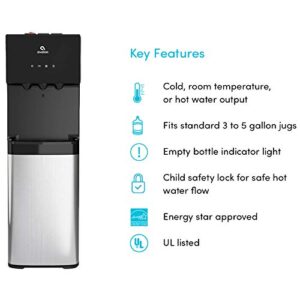 Avalon Bottom Loading Water Cooler Dispenser with BioGuard- 3 Temperature Settings- UL/Energy Star Approved- Bottled