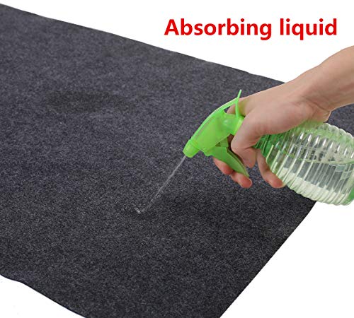 Sensko Under Sink Mat, Kitchen Cabinet Mat, Absorbent/Waterproof，Sink Drip Protector Tray ，Contains Liquids — Protects Cabinets，Washable(24" x 48")