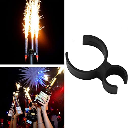 TAODAN 12PCS Champagne Bottle Sparkler Single Holder Safety Clips, Wine Bottle Clip, Pyrotechnic Clip, Bottle Service Sparklers Clips for Candle Christmas Parties Wedding Anniversaries