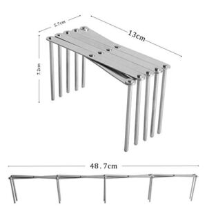 Adjustable Pot Lid Rack, Kitchen Spoon Holder Storage, Stainless Steel Countertop Drain Storage Shelf