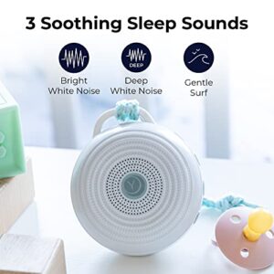 Yogasleep Rohm Portable White Noise Sound Machine, 3 Soothing Natural Sounds with Volume Control, Sleep Therapy For Adults, Kids & Baby, Noise Cancelling for Office Privacy & Meditation, Registry Gift