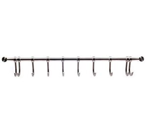 pot racks kitchen sliding hook 20 inches, with 10 stainless steel cutlery racks, wall-mounted pot and lid kitchen racks, spoons, barbecue tools, cookware, towel racks