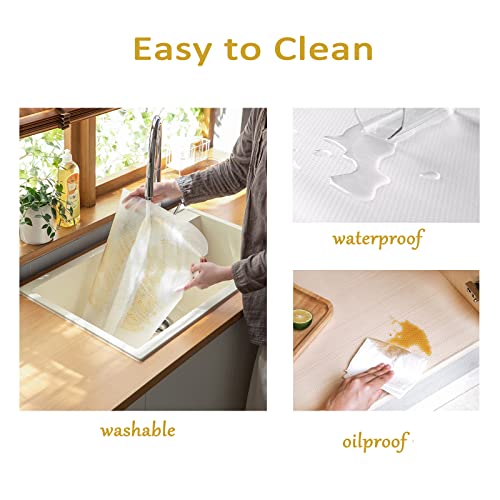Drawer Liners for Dresser, Non Adhesive Shelf Liner, Washable Fridge Liners, Waterproof Non-Skid Oil-Proof Cabinet Liner, 12 inches x 9.85 feet - Clear, 12 IN x 9.85 FT