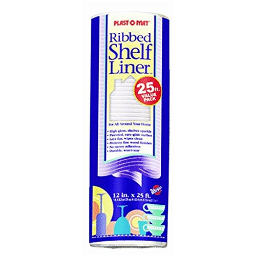 Warp Brothers PM125-W 12" x 25' White Shelf Liner (2 Pack)