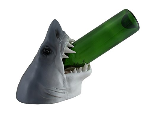 Zeckos Parched Predator Shark Head Wine Bottle Holder