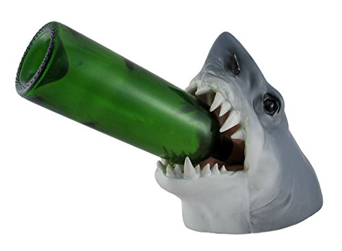 Zeckos Parched Predator Shark Head Wine Bottle Holder