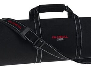 Global G-668/16, Knife Roll with Handle and 16 Pockets, Black