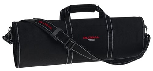 Global G-668/16, Knife Roll with Handle and 16 Pockets, Black