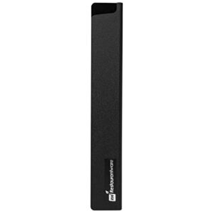 Restaurantware Sensei 10 x 1.5 Inch Knife Sleeve, 1 BPA-Free Knife Protector - Fits Bread Knife, Felt Lining, Black Plastic Knife Blade Guard, Durable, Cut-Proof