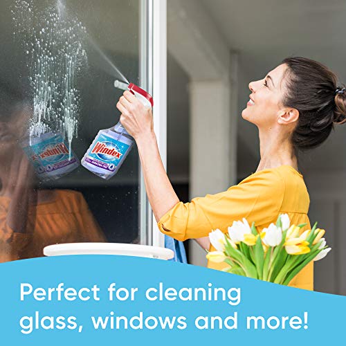 Windex Ammonia-Free Glass and Window Cleaner Spray Bottle, Crystal Rain Scent, 23 Fl Oz