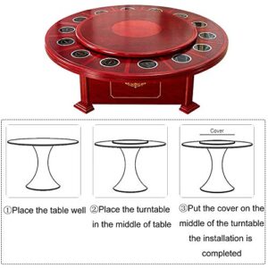 CBTONE 12 Inch Aluminum Lazy Susan Bearing Turntable Bearings 300mm Silver Turntable Swivel Plate Hardware for Dining-Table