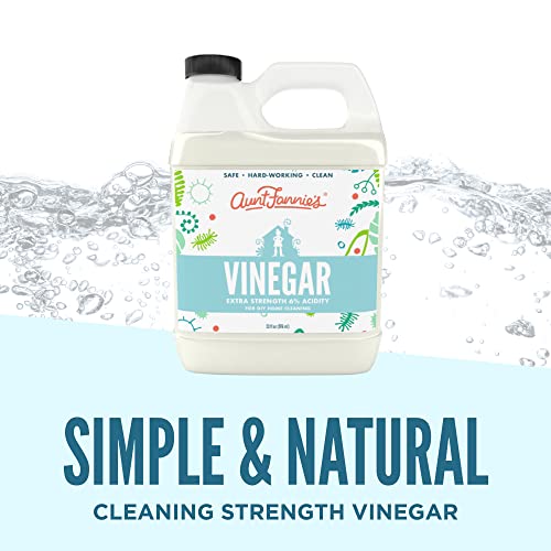 Aunt Fannie's All Purpose 6% Distilled White Cleaning Vinegar, 33 Ounce, Multipurpose Household Cleaner