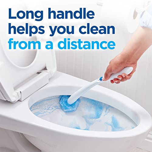 Clorox ToiletWand Disposable Toilet Cleaning Kit, Toilet Brush, Toilet and Bathroom Cleaning System with Storage Caddy and 16 Disinfecting ToiletWand Refill Heads (Package May Vary)