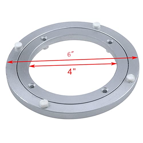 Pastlla 6" / 150MM Rotating Bearing Turntable Round Dining Table Smooth Swivel Plate Heavy Duty Lazy Susan Rotating Turntable Bearing for Dining-Table