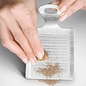 I GENIETTI Garlic and Spices Grater, Silver