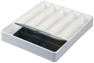 prepworks by progressive flatware organizer with removable storage box