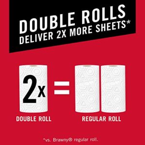 Brawny® Pick-A-Size® Paper Towels, 12 Double Rolls = 24 Regular Rolls