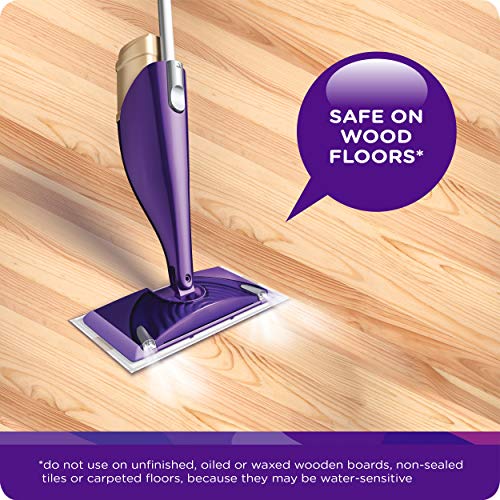 Swiffer WetJet Multi-Purpose and Hardwood Liquid Floor Cleaner Solution Refill, with Gain Scent (2 count, 42.2 fl oz each)