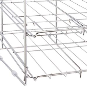 Organize It All Deluxe 3 Tier Storage Chrome Can Rack, 12.75 in. high x 15.875 in. wide x 18 inches deep