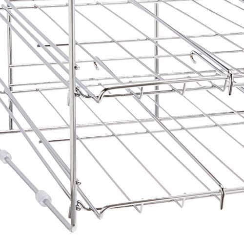 Organize It All Deluxe 3 Tier Storage Chrome Can Rack, 12.75 in. high x 15.875 in. wide x 18 inches deep