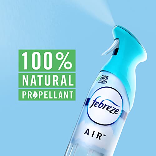 Febreze Air Freshener Spray, Air Deodorizer Odor Fighter Spray For Strong Odors, Bathroom Deodorizer, Heavy Duty Crisp Clean Scent, 8.8 Oz (Pack of 3), Bathroom Spray, Air Refresher