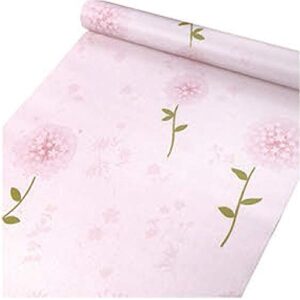 hoyoyo 17.8 x 78 inches self-adhesive liner paper, removable shelf liner wall stickers dresser drawer peel stick kitchen home decor, pink rose